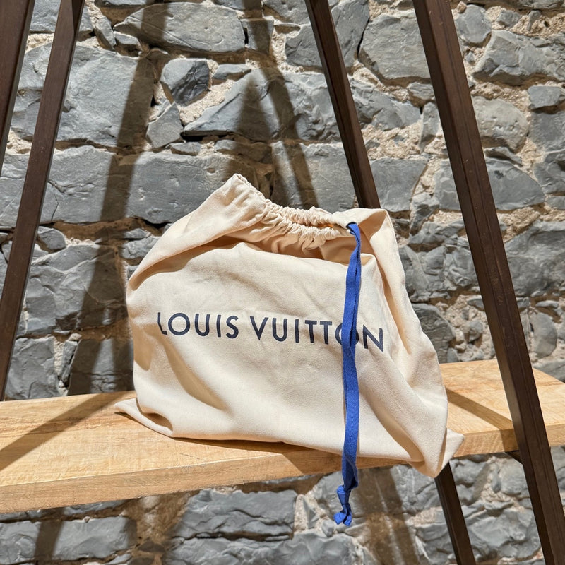 dustbag of Louis Vuitton 2021 Blue Grey Monogram Shadow Duo Messenger Bag