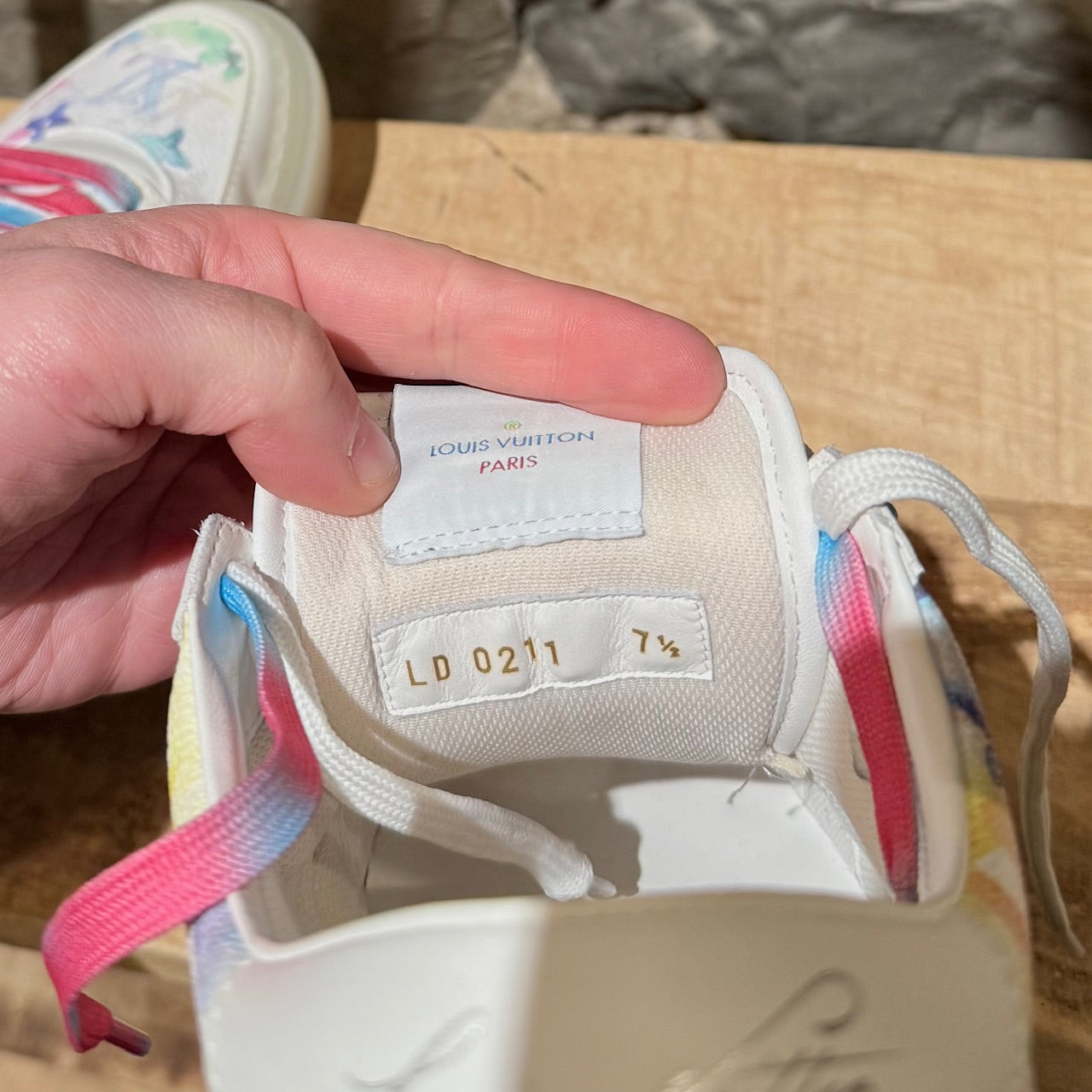 Baskets Louis Vuitton Ollie Monogram Aquarelle 2021 – Boutique