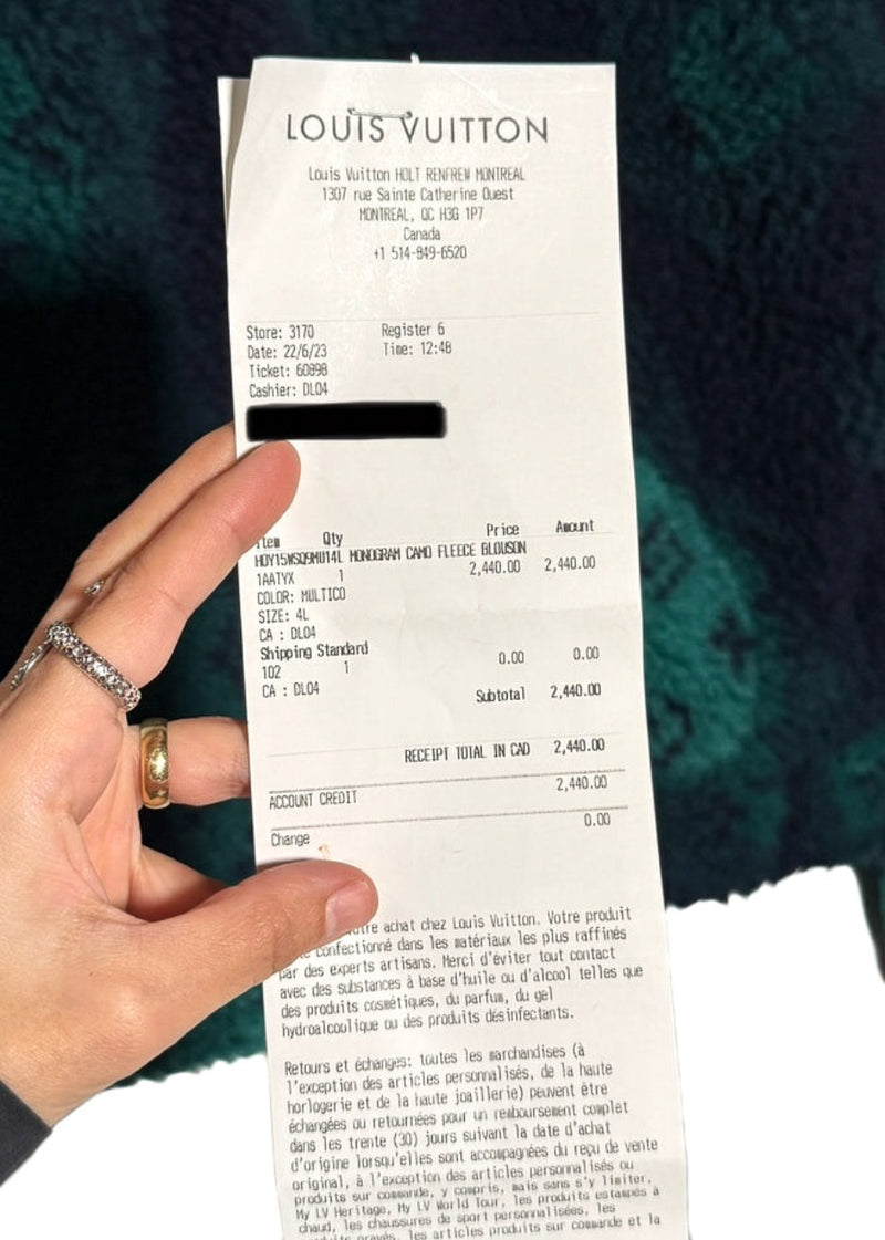 Louis Vuitton 2023 Navy Blue Green Camo Monogram Fleece Zip-up Jacket