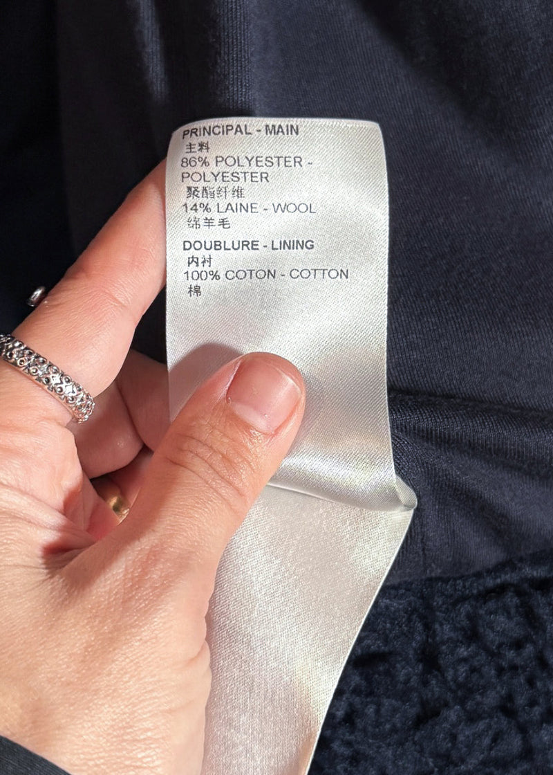 Louis Vuitton 2023 Navy Blue Green Camo Monogram Fleece Zip-up Jacket