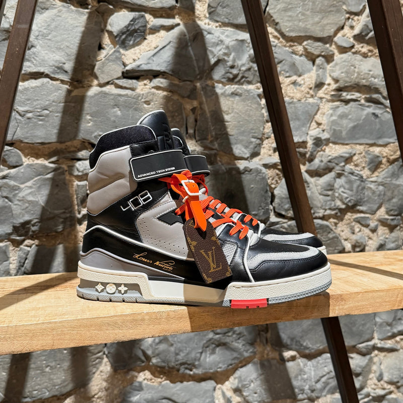 Main photo of Louis Vuitton Black Grey LV Trainer 408 High-top Sneakers