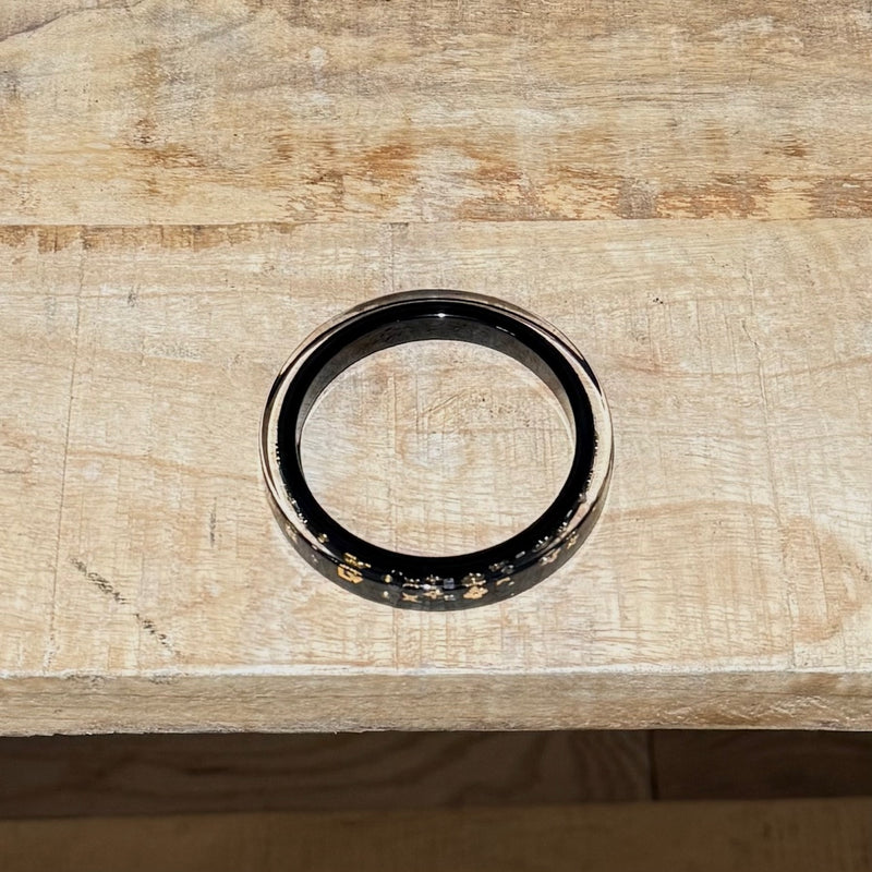 Louis Vuitton Black Inclusion Art Deco Bangle Bracelet