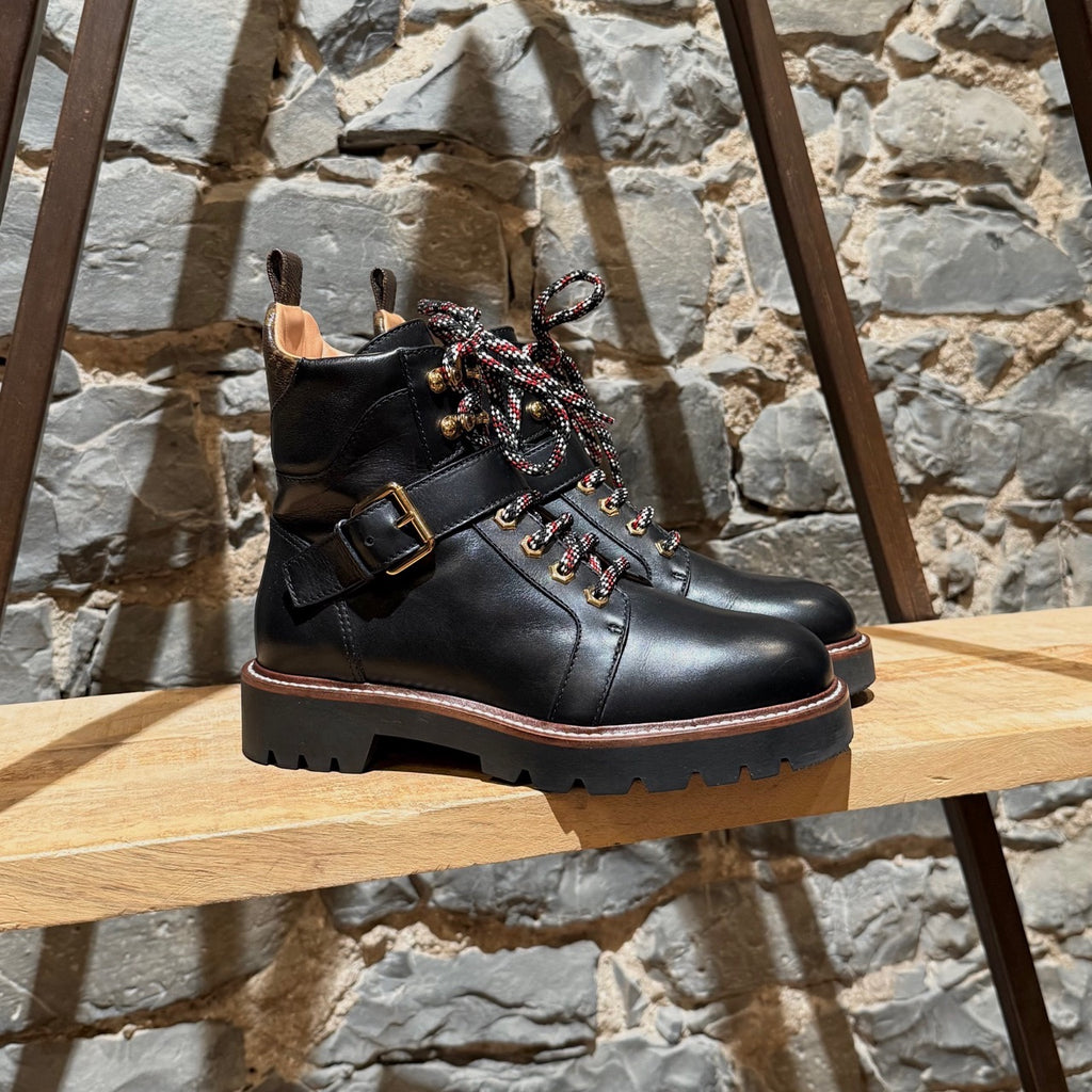 Main photo of Louis Vuitton Black Leather Territory Ranger Boots