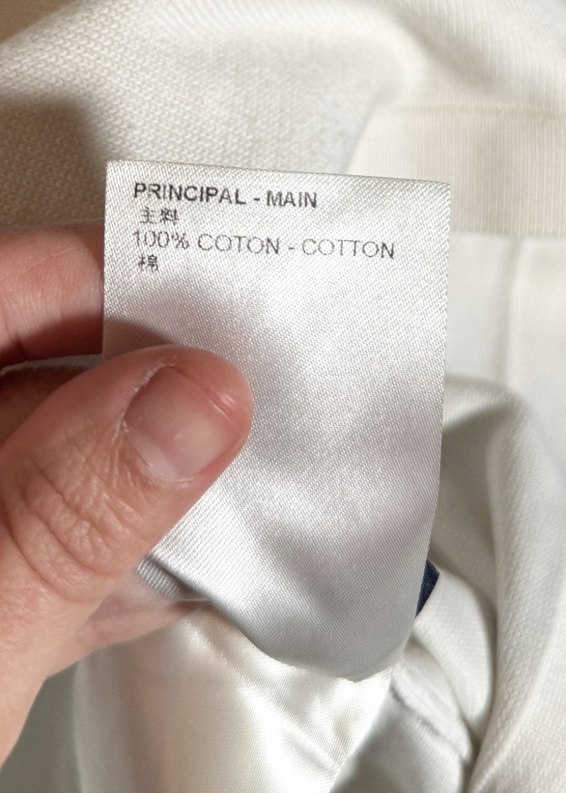 Labels of Louis Vuitton Burning Baseball Intersia Graphic Logo Knit T-shirt