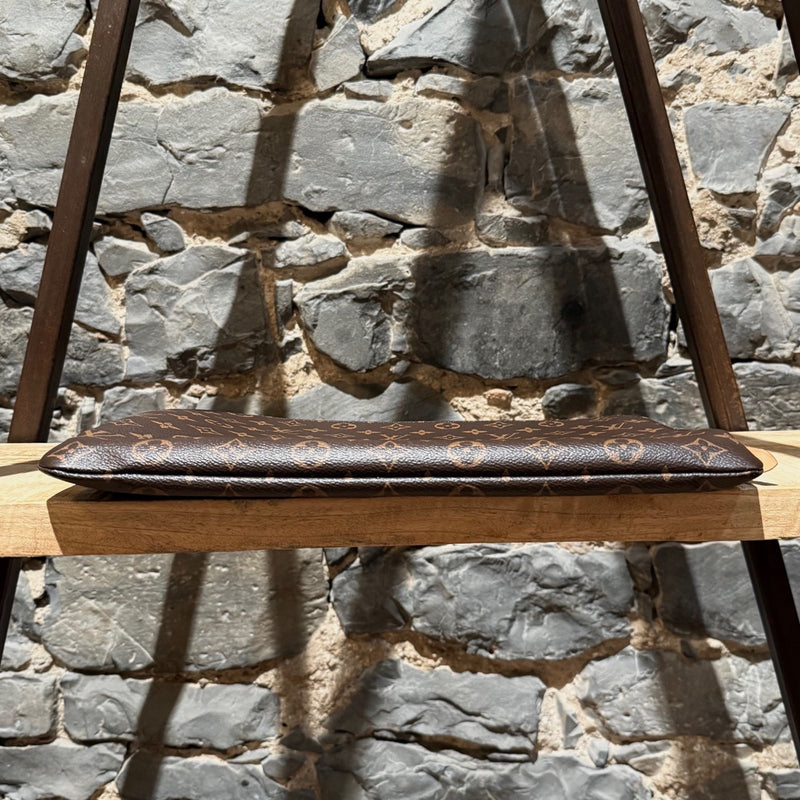 Bottom view of Louis Vuitton Etui Voyage Brown Monogram GM Pouch