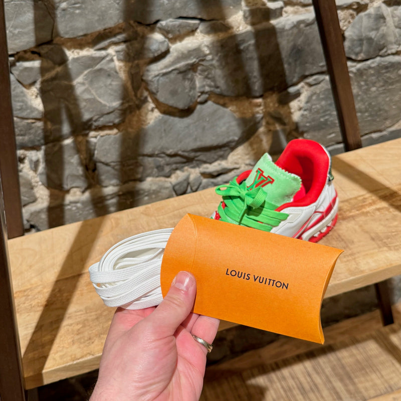 Replacement laces of Louis Vuitton FW21 White Soho Exclusive Upcycled Trainer Sneakers