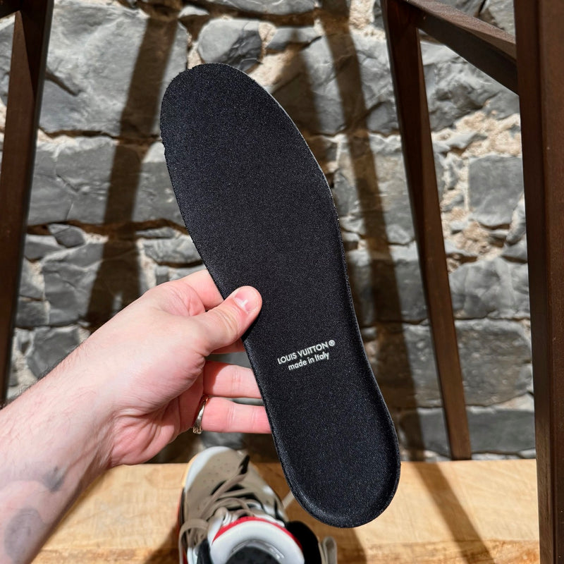 Branded insole of Louis Vuitton FW22 White Red Trainer 2 Basketball Sneakers