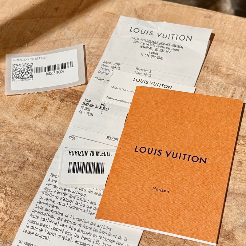 Documentation of Louis Vuitton Horizon 70 Monogram Luggage