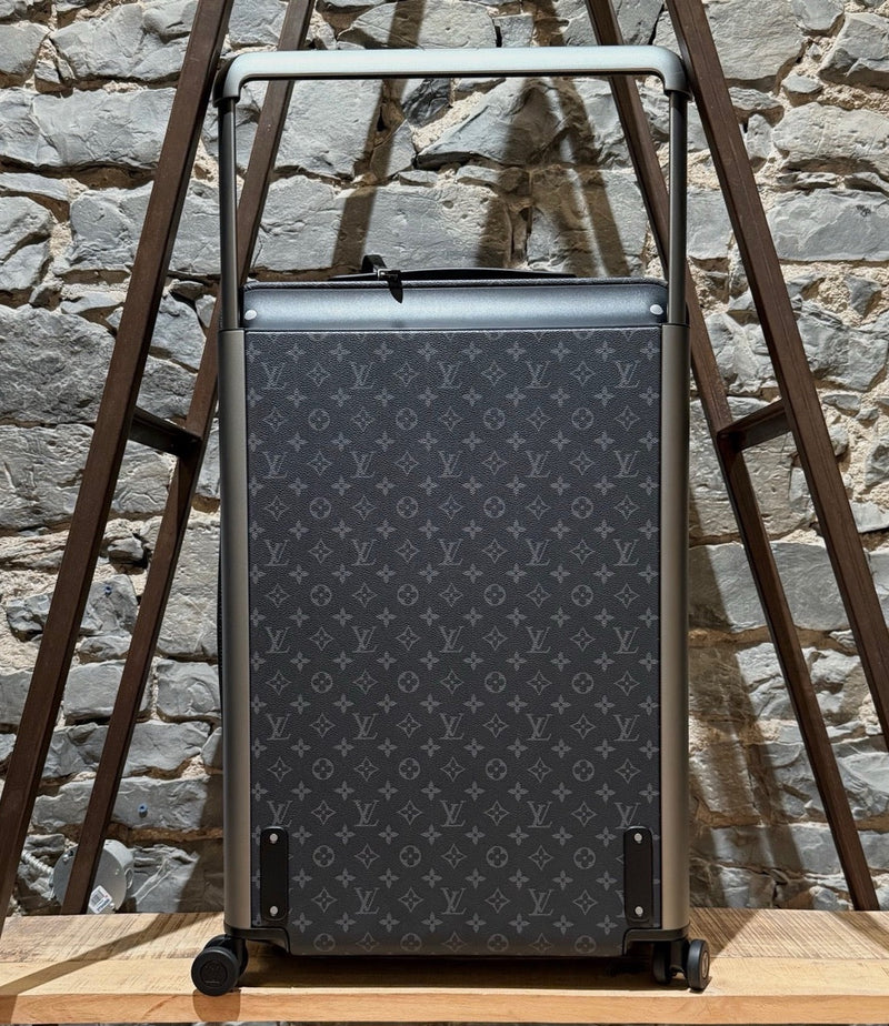 Back view of Louis Vuitton Horizon 70 Monogram Eclipse Luggage