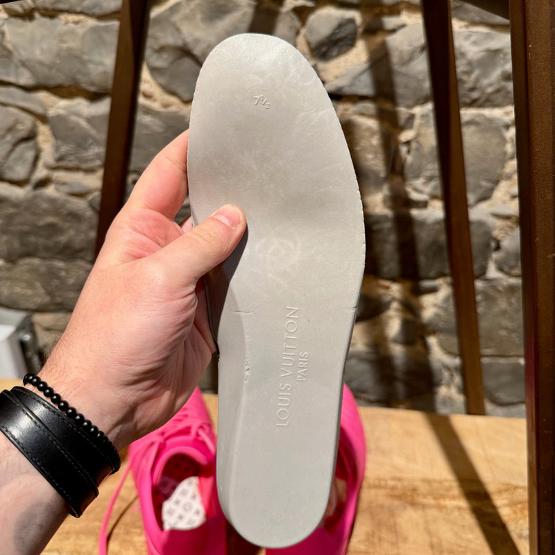 Louis Vuitton Hot Pink Monogram Luxembourg Low-top Sneakers