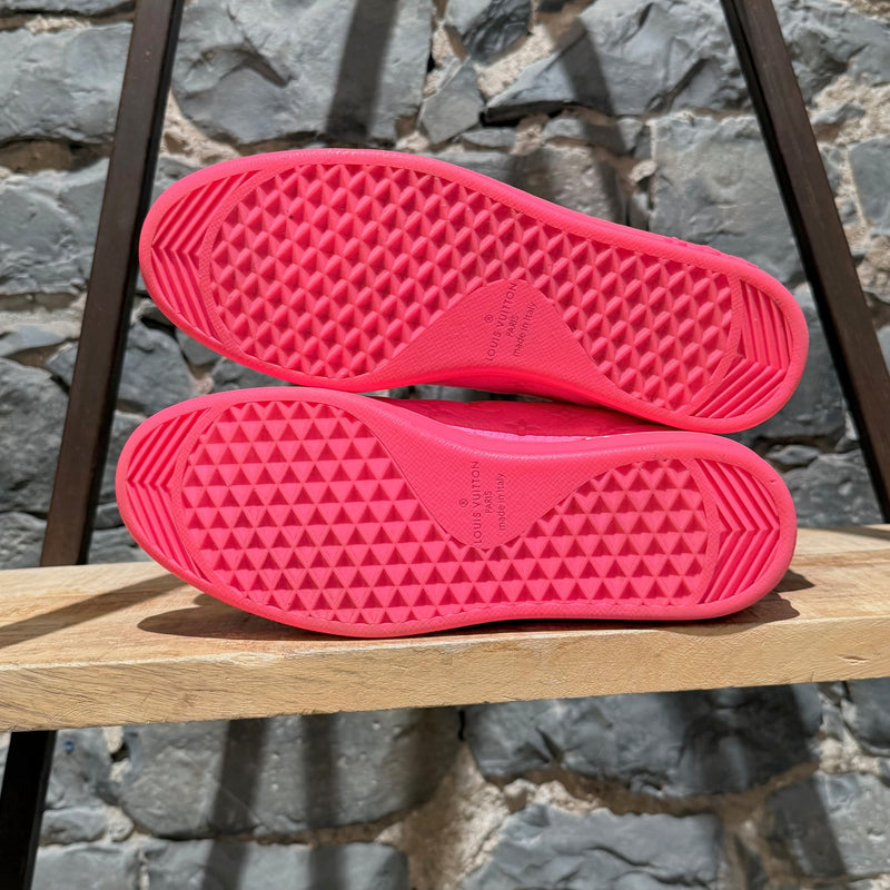 Louis Vuitton Hot Pink Monogram Luxembourg Low-top Sneakers