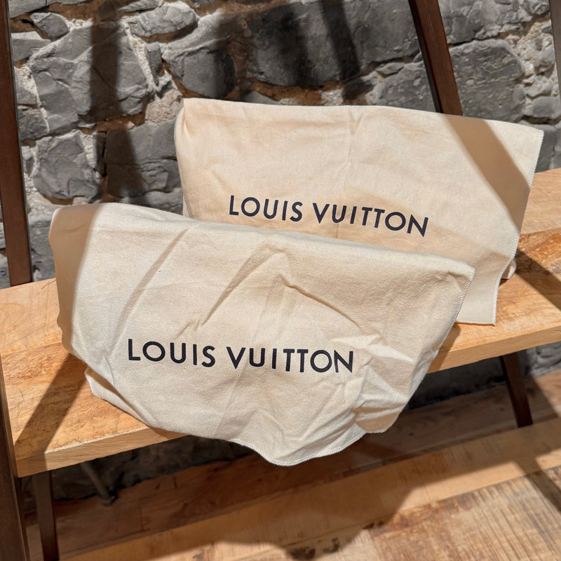 Louis Vuitton Light Blue Denim Monogram Maya Platform Sandals