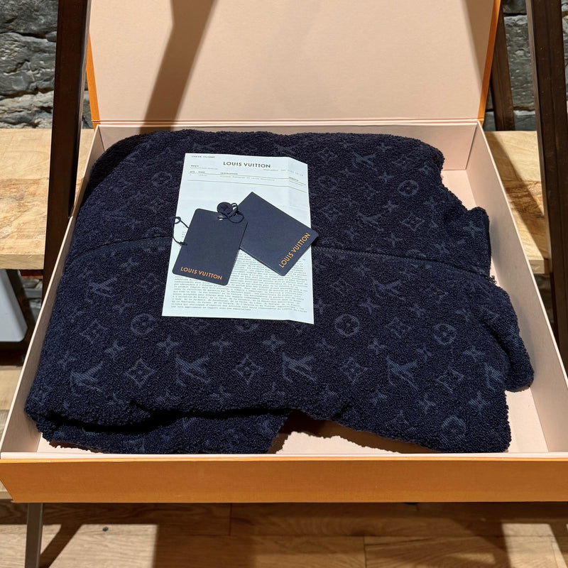 Packaging of Louis Vuitton Navy Blue Monogram Bouclette Zipped Blouson Jacket