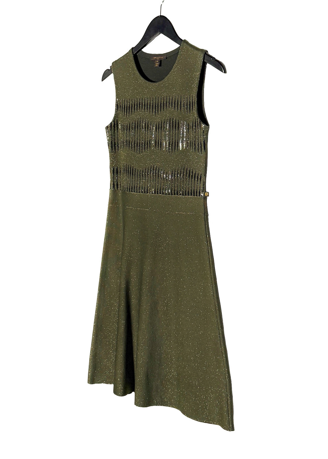 green louis vuitton dress Louis Vuitton Pre-Owned 1990-2000s Graffiti Dress | Green