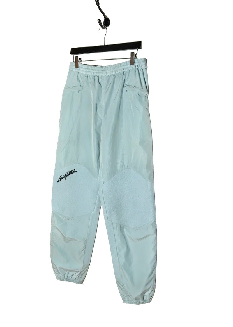 Front side of Louis Vuitton SS23 Light Teal Mix Material Wool Blend Track Pants