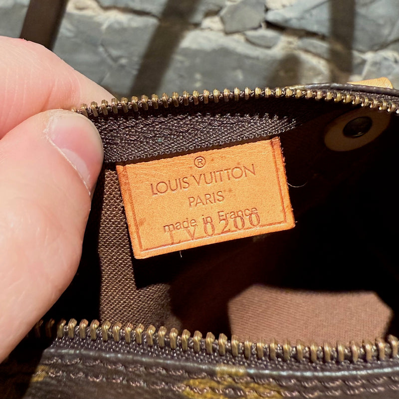 Louis Vuitton Vintage 1998 Brown Monogram Mini Speedy HL Handbag