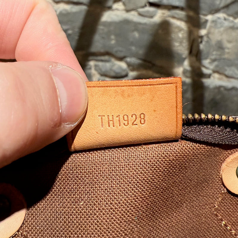 Louis Vuitton Vintage 1998 Brown Monogram Mini Speedy HL Handbag