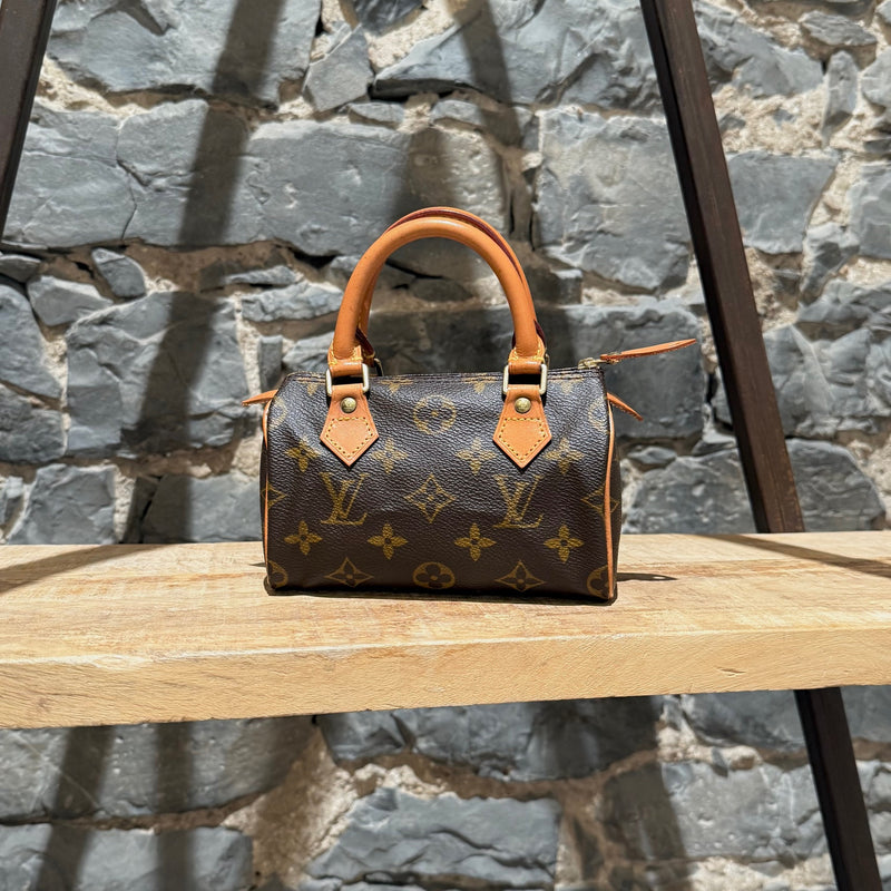 Louis Vuitton Vintage 1998 Brown Monogram Mini Speedy HL Handbag