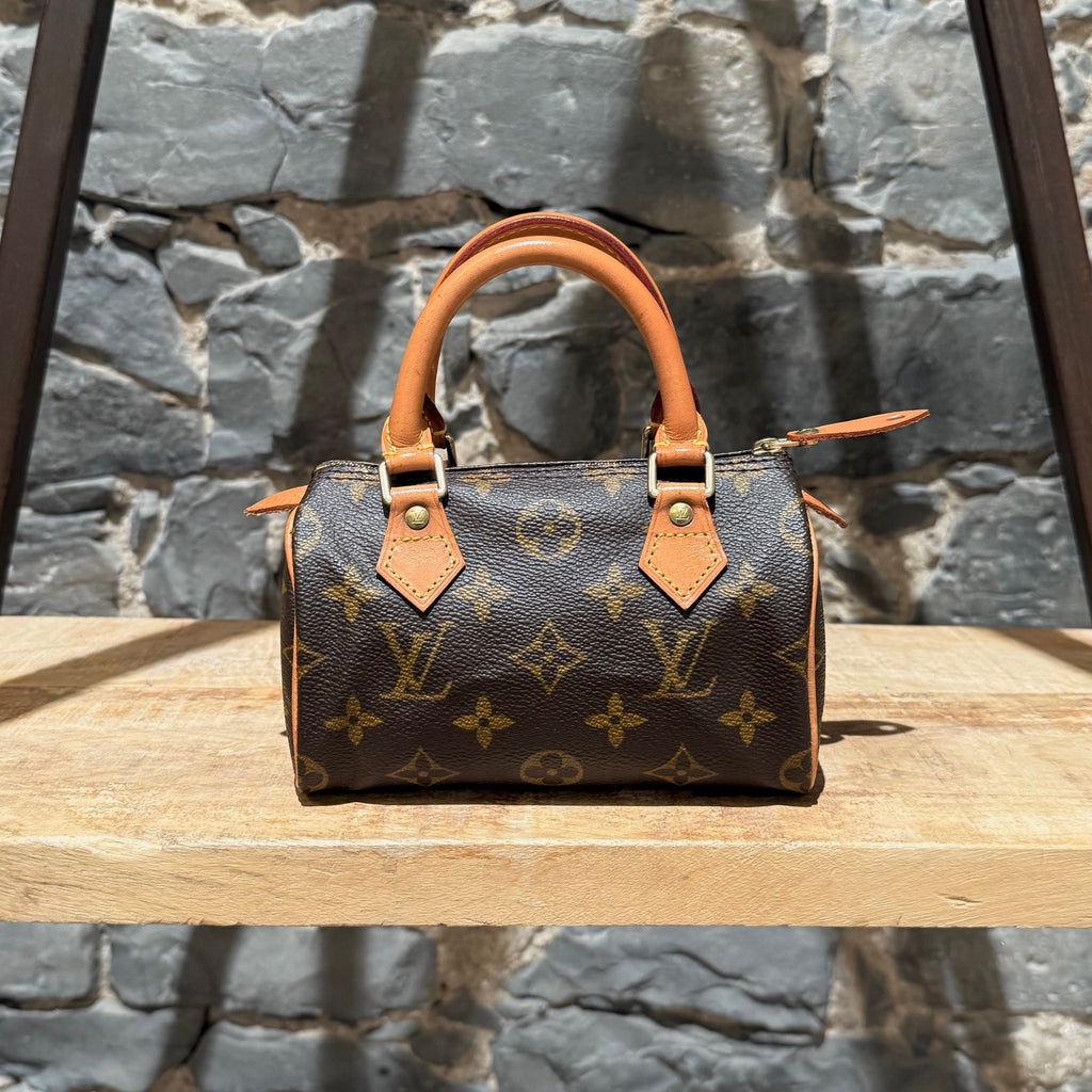 Louis Vuitton Vintage 1998 Brown Monogram Mini Speedy HL Handbag
