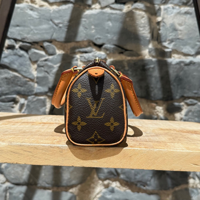 Louis Vuitton Vintage 1998 Brown Monogram Mini Speedy HL Handbag