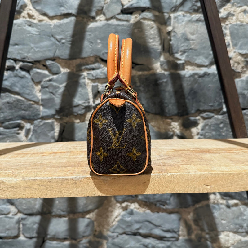 Louis Vuitton Vintage 1998 Brown Monogram Mini Speedy HL Handbag