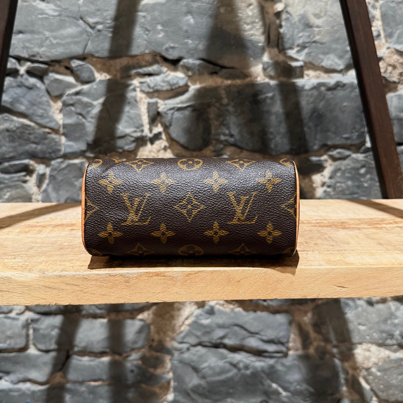Louis Vuitton Vintage 1998 Brown Monogram Mini Speedy HL Handbag