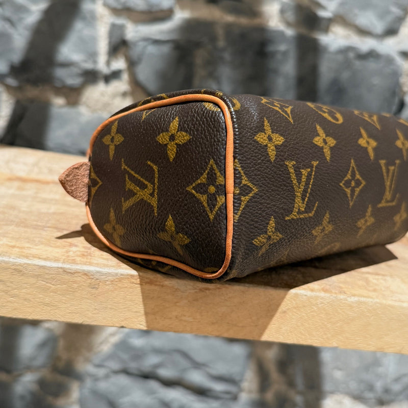 Louis Vuitton Vintage 1998 Brown Monogram Mini Speedy HL Handbag