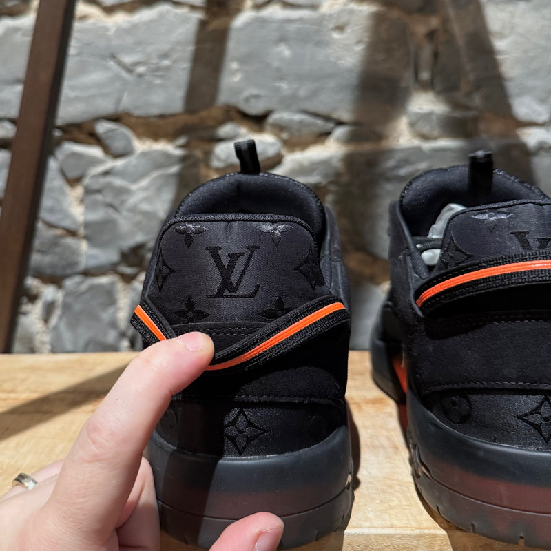 Branding on Louis Vuitton x Lucien Clark Black Suede "A View" Sneakers