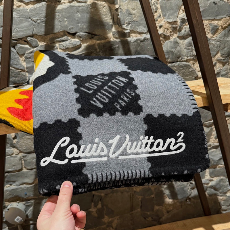 Louis Vuitton x Nigo LV Made Damier Tiger Wool Cashmere Tiger Throw Blanket
