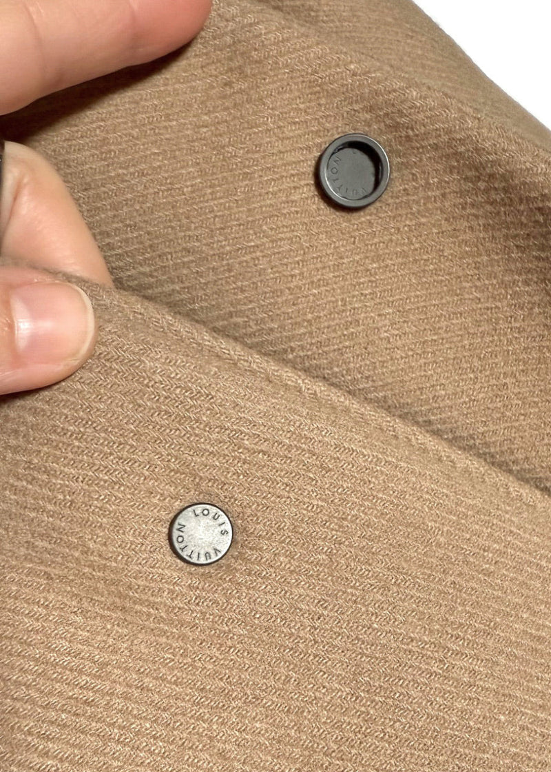 Buttons of Louis Vuitton x Nigo Reversible Beige Wool Blend Giant Damier LV2 Jacket