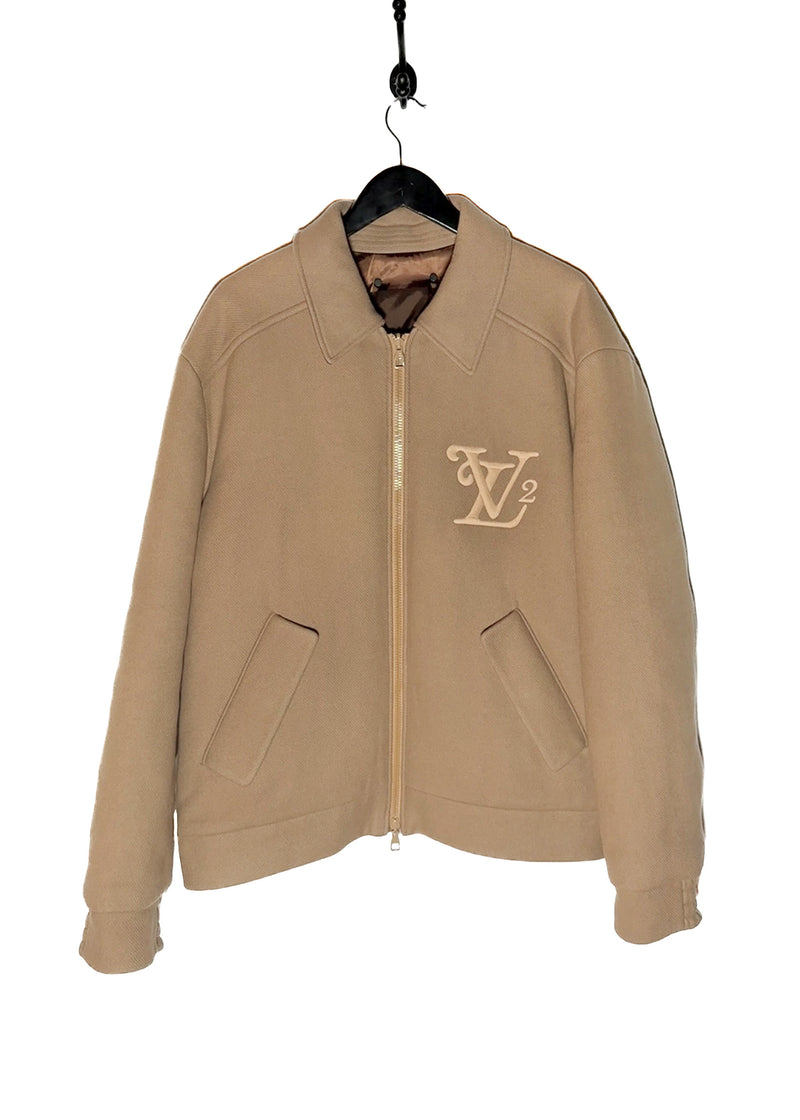 Main photo of Louis Vuitton x Nigo Reversible Beige Wool Blend Giant Damier LV2 Jacket