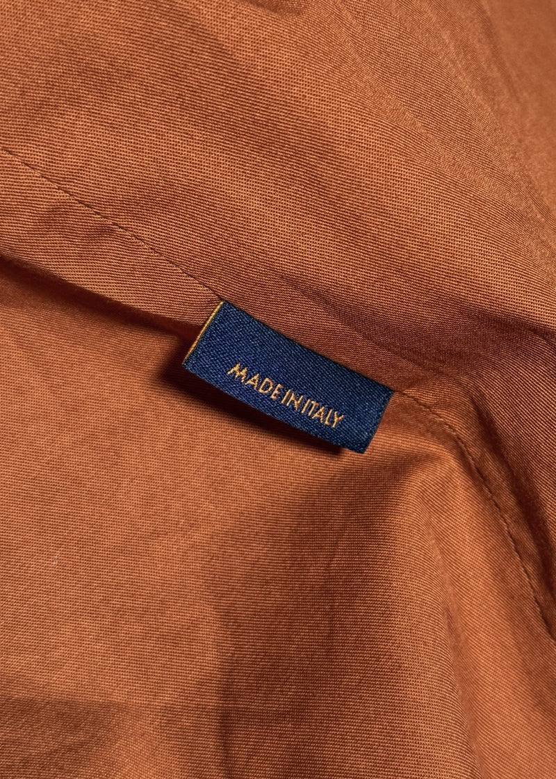 origin label of Louis Vuitton x Virgil Abloh Orange Tan Monogram Workwear Denim Jacket