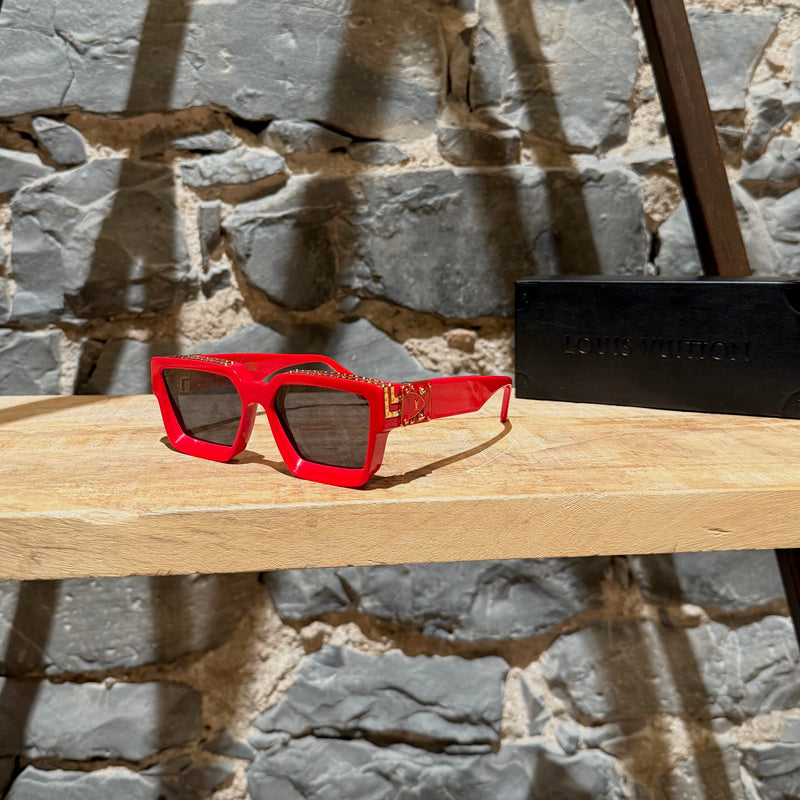 Main photo of Louis Vuitton Z1169W 9F2 SS22 Red Acetate 1.1 Millionaires Sunglasses