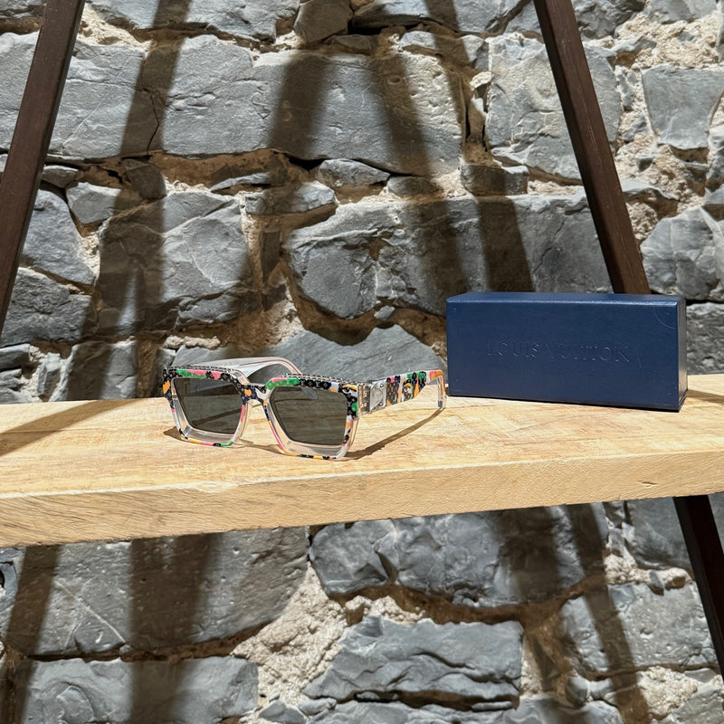 Main photo of Louis Vuitton Z2027W 91P FW23 Multicolored Camo Monogram Acetate 1.1 Millionaires Sunglasses