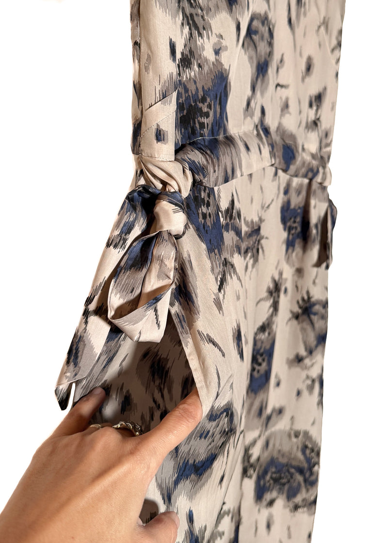 Pocket of Marni Dusty Pink Floral Print Silk Dress