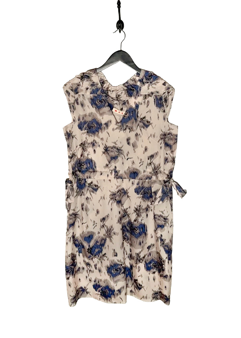 Main photo of Marni Dusty Pink Floral Print Silk Dress