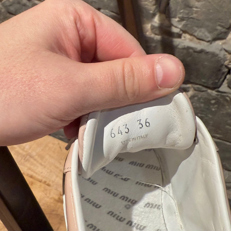 Miu Miu Pink Patent Crystal Heel Platform Sneakers