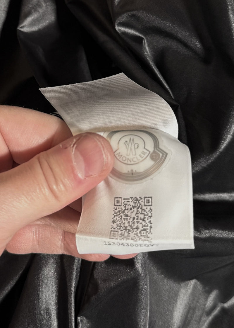 Labels of Moncler Grenoble Ivory Fleece Maglia Cardigan Puffer Coat