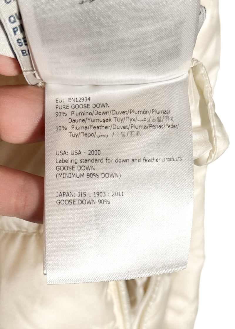 Moncler Ivory Freesia Reversible Tweed Quilted Down Coat