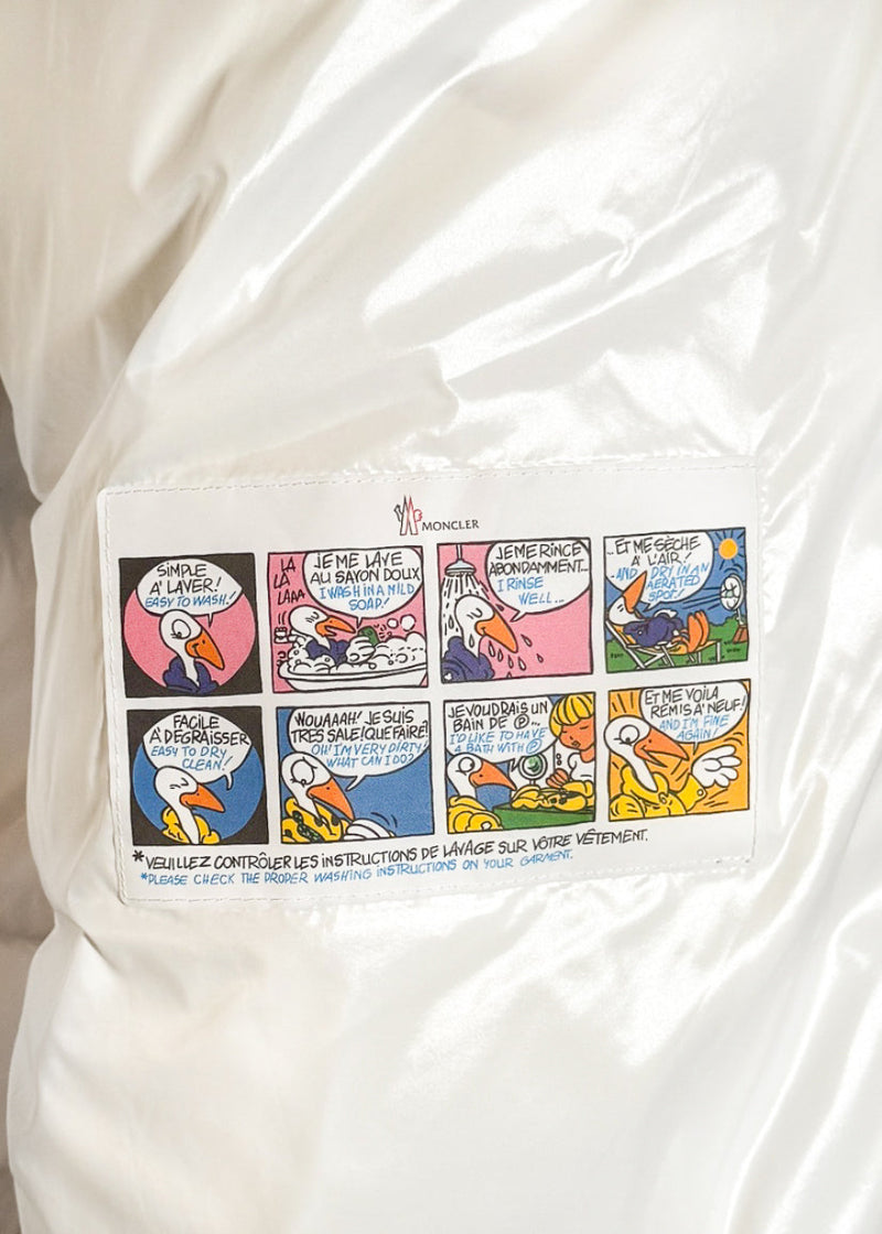 labels of Moncler White Maya Down Puffer Coat