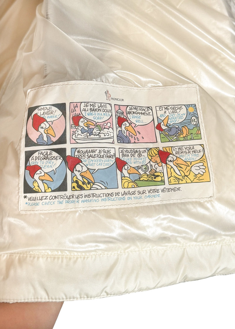 Brand patch on Moncler X Ami Bastien Grey Flannel Shearling Collar Down Vest