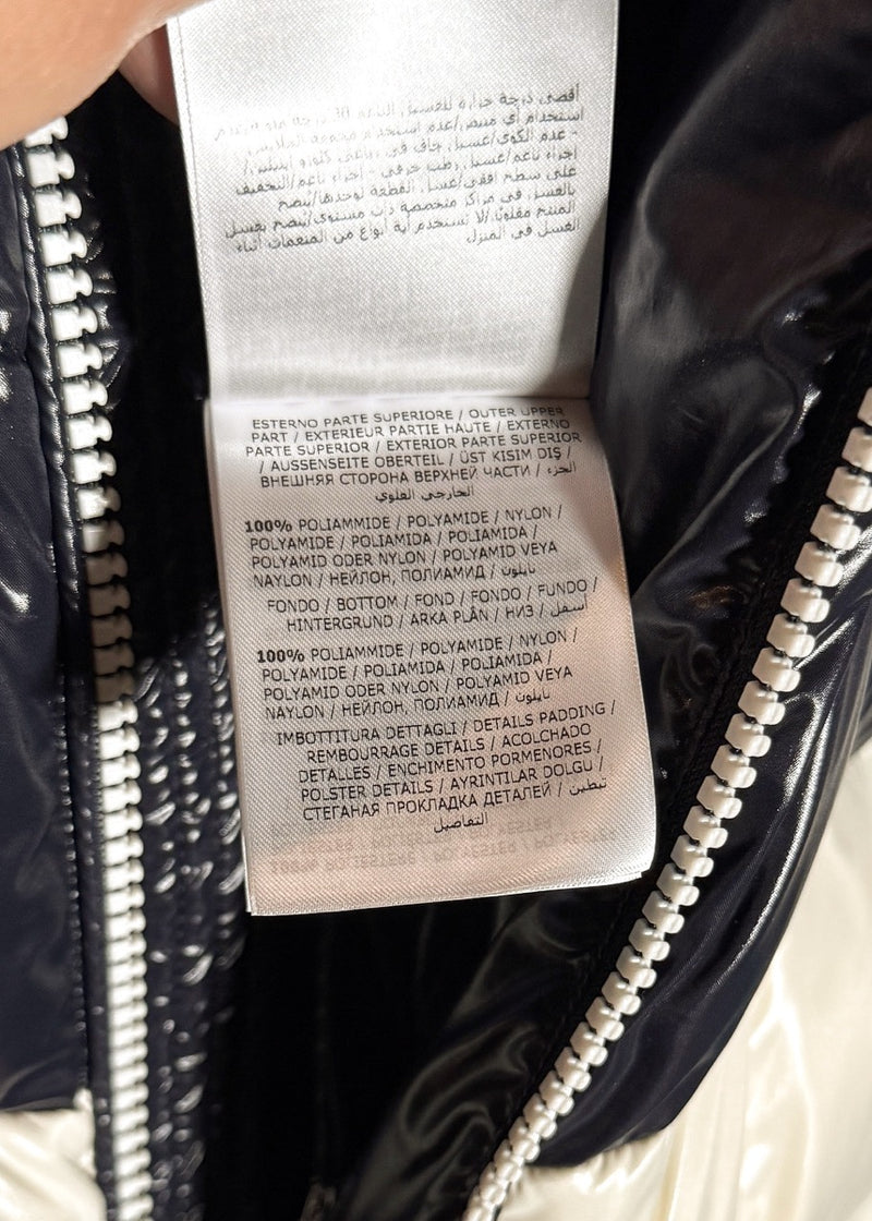 Labels of Moncler X Kith Tricolour Pelat Down Vest