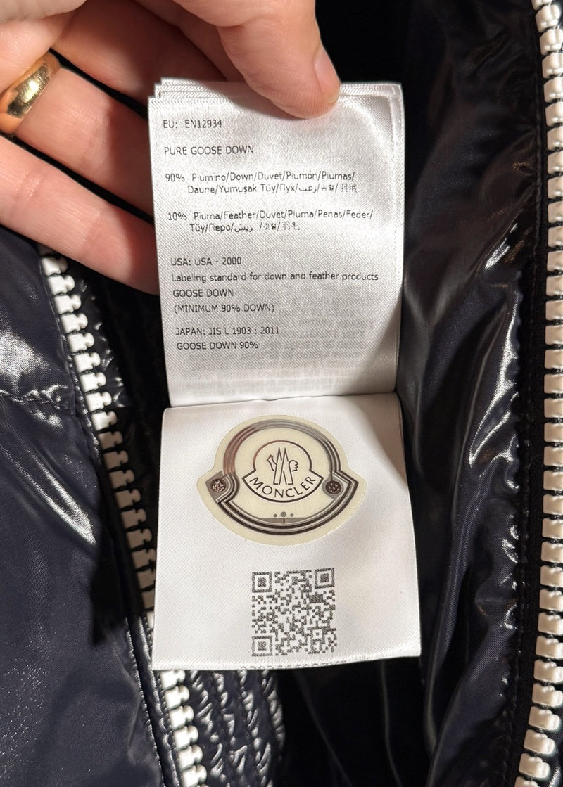 Labels of Moncler X Kith Tricolour Pelat Down Vest