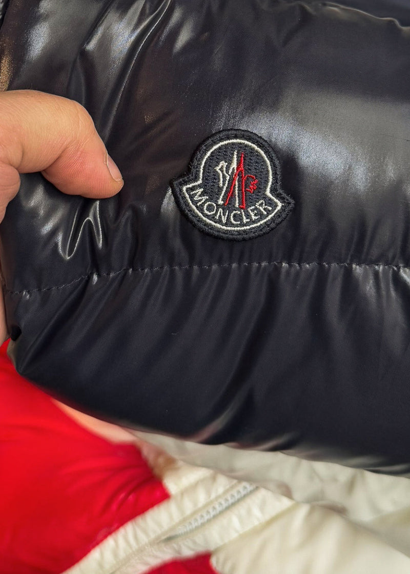 Branding on Moncler X Kith Tricolour Pelat Down Vest