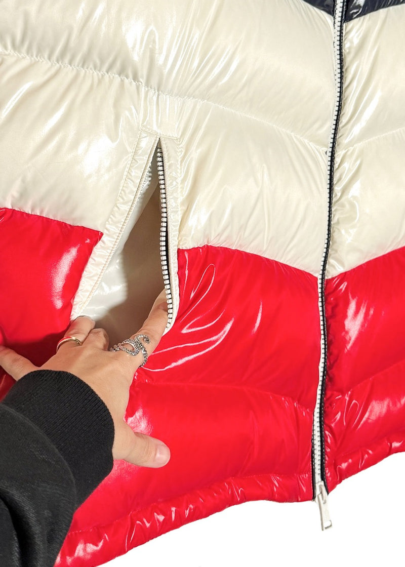 Pocket of Moncler X Kith Tricolour Pelat Down Vest