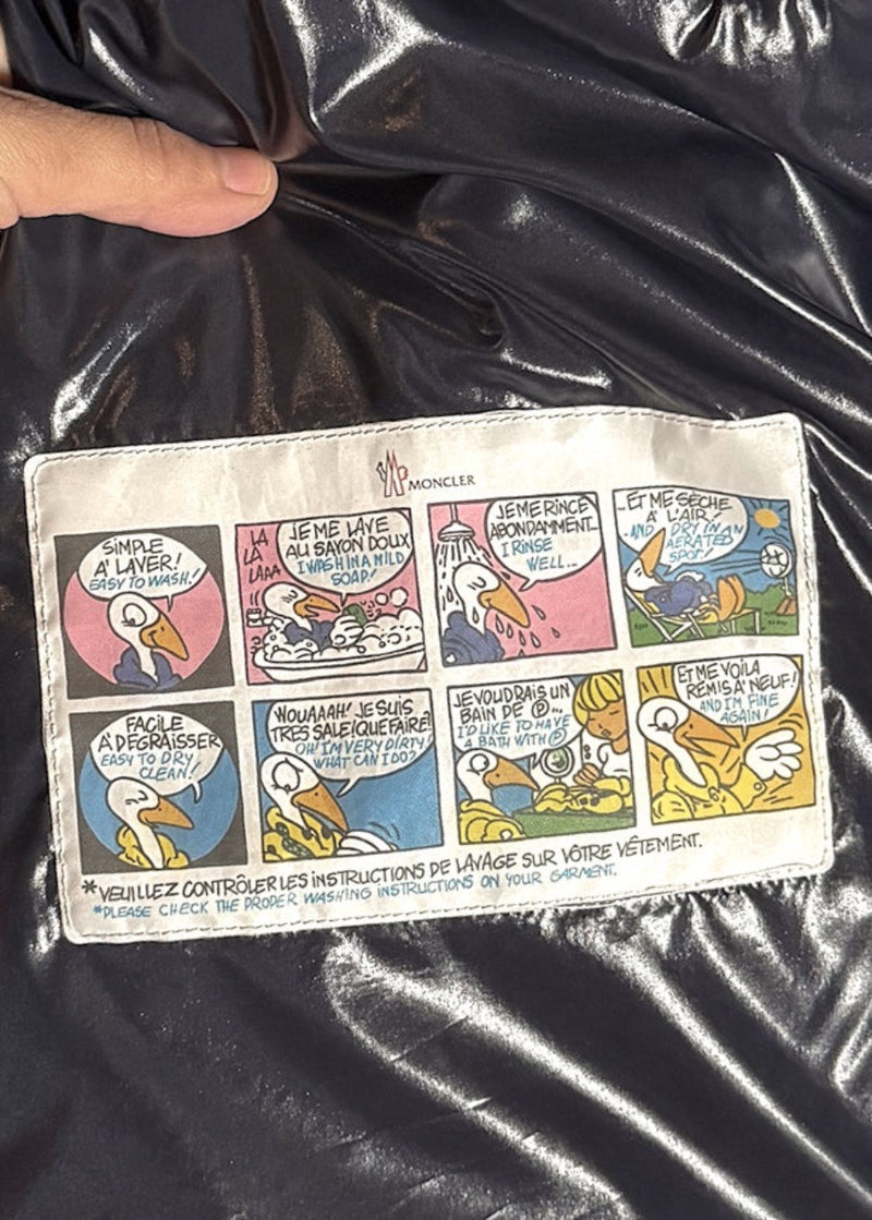 Labels of Moncler X Kith Tricolour Pelat Down Vest