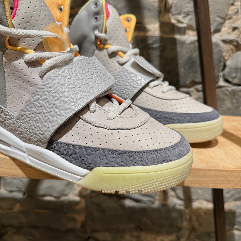 Front side of Nike Air Yeezy 1 Zen Grey High Top Sneakers