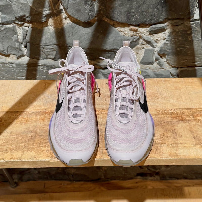 Top view of Nike X Off-White The Ten Elemental Rose Serena Queen Air Max 97 OG Sneakers