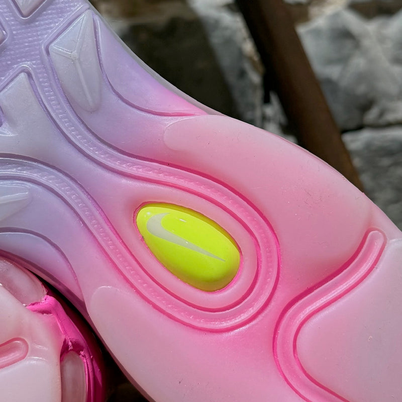 Branding detail on Nike X Off-White The Ten Elemental Rose Serena Queen Air Max 97 OG Sneakers