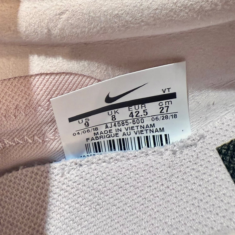 Labels of Nike X Off-White The Ten Elemental Rose Serena Queen Air Max 97 OG Sneakers